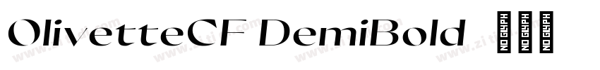 OlivetteCF DemiBold字体转换